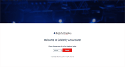 Desktop Screenshot of celebrityattractions.com